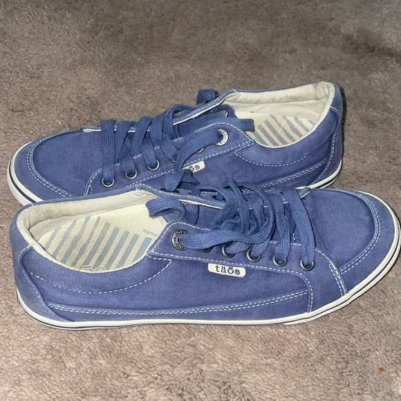 Taos Sneakers Womens 7.5 Blue Denim Comfort Casual Athletic - Picture 12 of 13